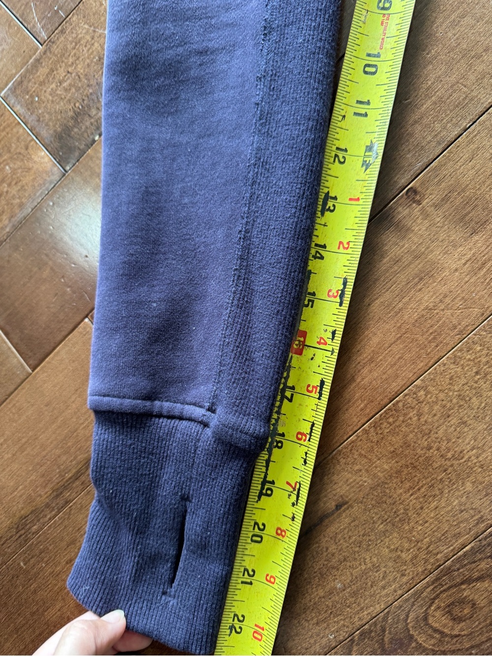 Lululemon Scuba Hoodie Cotton Fleece Sz 12 Dark Purple - Picture 7 of 12